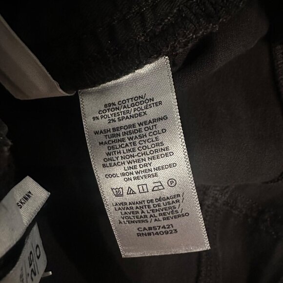 LOFT WOMENS BLACK GLITTER PANTS NEW SIZE 25 SKINNY 0 - Picture 10 of 10